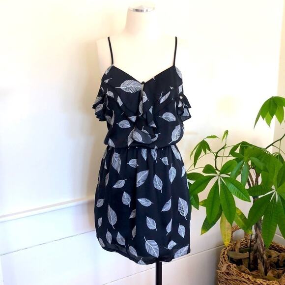 Greylin Black & White Feather Dress- XS - Picture 1 of 7
